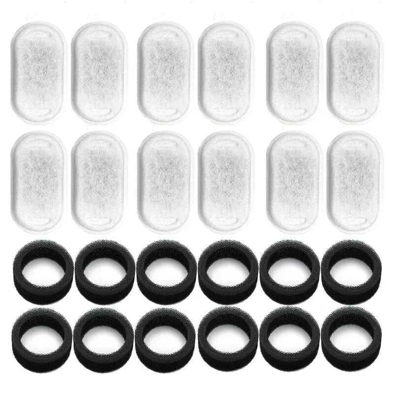 Filter & Vorfilterschwamm für MiezeQuelle 2.0 (12er-Pack)